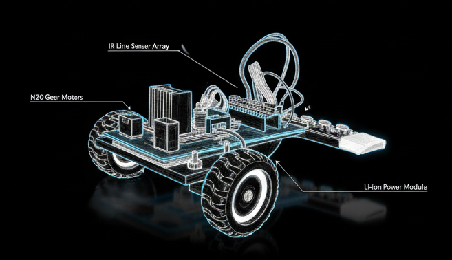 High-Speed Line Follower Robot