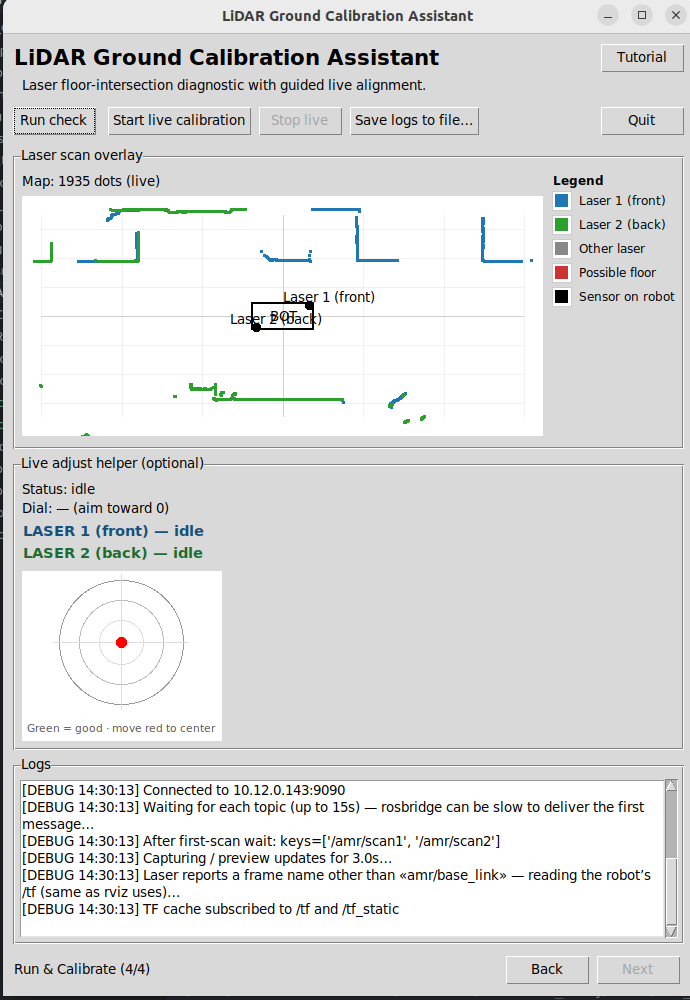 LiDAR Ground Calibration Wizard